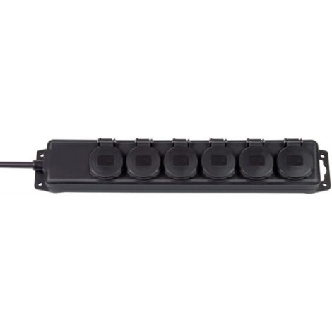 Brennenstuhl Steckdosenverteiler IP44 6-fach noir 2m (1/3)