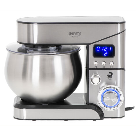 Robot Pâtissier Boulangerie Cuisine Ménager Multifonction Bol 6 5 L 6 Vitesses Mpm Mrk 19 Noir Inox  5903151018458