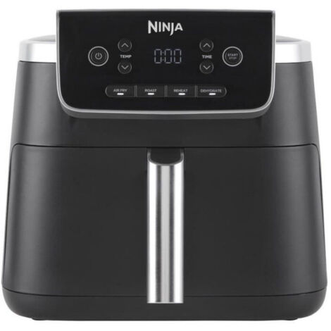 Ninja – Friteuse sans huile 4,7 L – Puissance 2000W – Technologie AirCrisp pour cuisson homogène – 4 programmes de cuisson – Noir - AF140EU