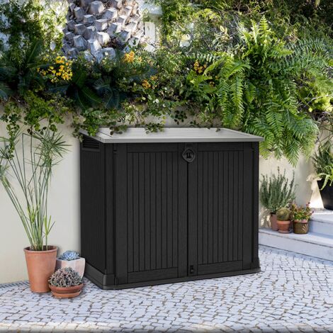 Keter – Coffre de jardin en polypropylène 132x71,5x113,5cm – Volume 0,8m³ – Résistant aux intempéries et UV – Verrouillable