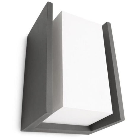 Philips – Applique extérieure anthracite 15W LED – Indice de protection IP65 – Métal pour extérieur – Éclairage efficace et durable (1/6)