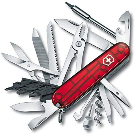 Victorinox Cybertool L couteau suisse rouge translucide (1/5)