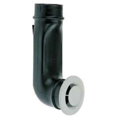 Atlantic – Bouche VMC manchon coudé 80mm 422145 – Plastique blanc pour installation facile – Compatible VMC double flux et simple flux - PB 80 L (1/3)