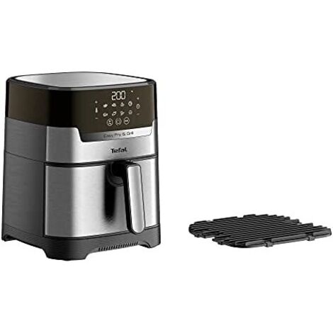 Tefal EY505D Easy Fry &amp Grill Friteuse à air chaud de, technologie 2 en 1 (friteuse et gril), affichage numérique, 4,2 litres pour 6 portions, 8 programmes de cuisson, économie d'énergie de, sans h