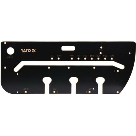Yato – Gabarit MDF brun foncé 1000x390 mm – Précision pour découpe bois – Utilisation professionnelle – Résistant à l'humidité - YT-70890