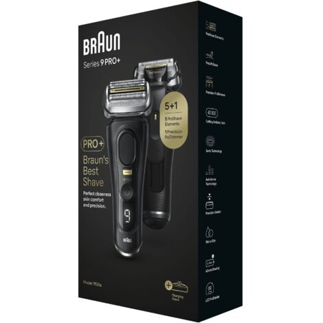 Braun Series 9 Pro+ 9510s Wet & Dry Rasoir à grille Tondeuse Noir