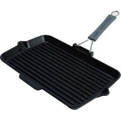 Staub Gril en Fonte Noir 34 x 21 cm Haute Qualité (1/3)