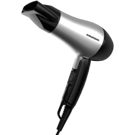 Grundig HD 2200 Sèche-cheveux de voyage noir argent (1/5)