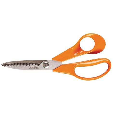 CISEAUX UNIVERSELS DE JARDIN S92 18 CM LAMES STRIÉES FISKARS - 1000555