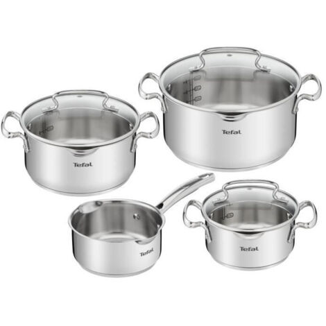 Tefal Duetto+ Batterie de cuisine acier inoxydable 7 pièces
