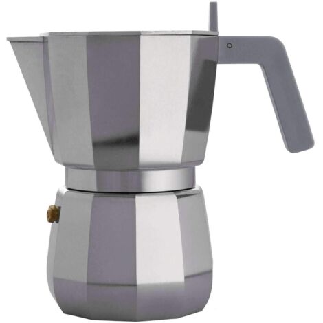Alessi Moka cafetière gris 300 ml octogonale design (1/3)