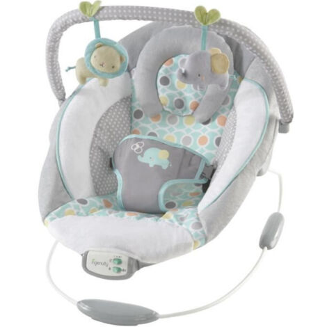 Les Tendances – Transat bébé Morrison avec arche et jouets d'éveil amovibles – 8 mélodies et vibrations apaisantes – Pour intérieur et extérieur (1/10)