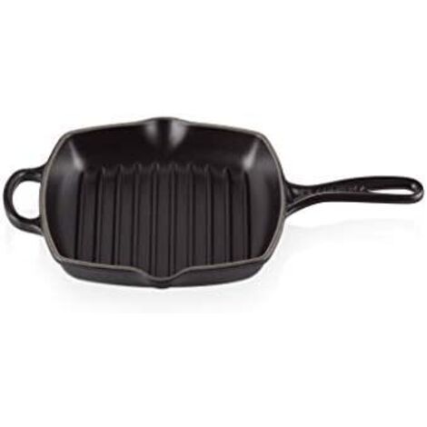 Le Creuset Signature Poêle Carrée Fonte Émaillée Noir 26x26 (1/5)