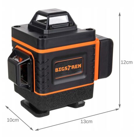 Niveau Laser 4D 16 Lignes Vert - Autonivelant 360° - Pour Chantier Pro