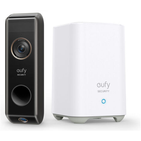 Eufy E8213G11 Sonnette Vidéo Connectée Noir et Blanc (1/2)