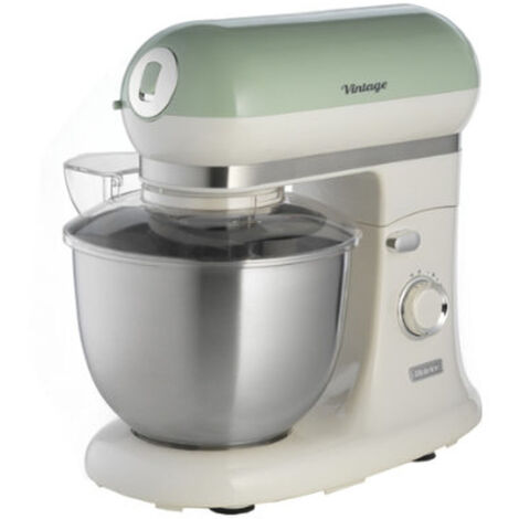 Robot pâtissier 2400W 5,5L – 10 vitesses – Bol inox pour grandes quantités – Design rétro élégant pour pain et gâteaux – Ariete (1/10)