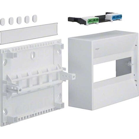 Hager – Coffret électrique nu 10 modules GD110N – Montage apparent – Indice de protection IP30 – 63A pour installations intérieures