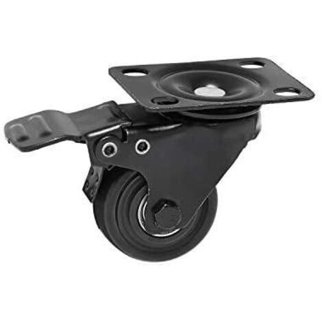 V7 RM4CASTERS-1E roulettes rotatives noir 50 mm (1/3)