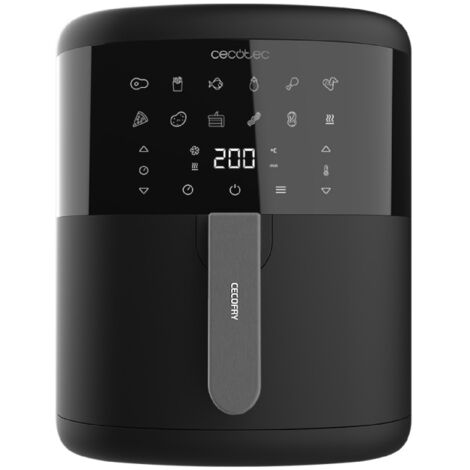 Cecotec – Friteuse sans huile 6L 1700W – Technologie PerfectCook – 12 modes préconfigurés – Température 80-200ºC – Design compact (1/5)