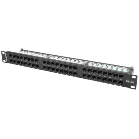 Lanberg PPU5-1048-B Panneau de brassage 48 ports noir (1/5)