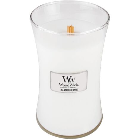WoodWick Island Coconut Bougie Parfumée Marron 609.5 g (1/2)