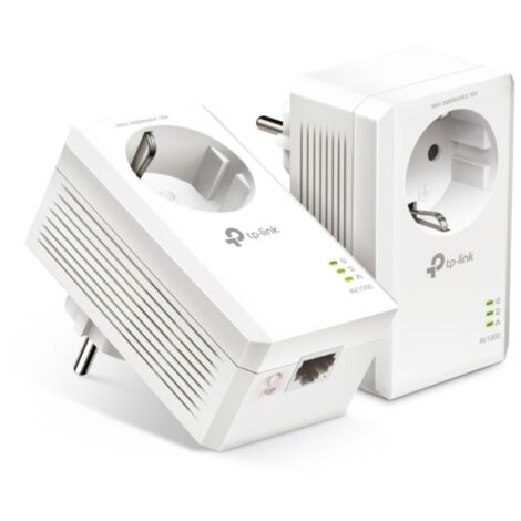 Tp-Link – Kit d'adaptateurs CPL 1000 Mbit/s – 2 ports Gigabit Ethernet – Installation plug-and-play – Streaming vidéo HD et jeux en ligne - TL-PA7017P