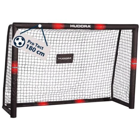 Hudora Pro Tect 180 But de Football Noir et Rouge (1/2)