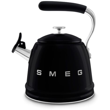 SMEG Bouilloire sifflante Noire - WKF01BL
