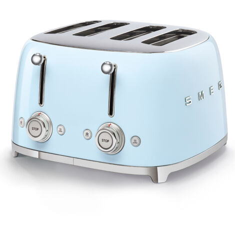 Smeg TSF03PBEU grille-pain rétro bleu 4 tranches