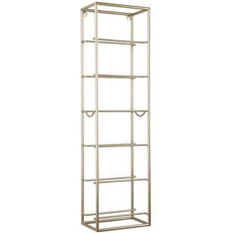 Present Time Single porte-bouteilles mural doré 66 cm (1/4)