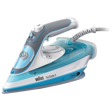 Braun TexStyle 5 SI 5006 BL Fer à repasser à sec ou à vapeur Semelle en céramique 2600 W Bleu, Gris, Blanc (1/5)