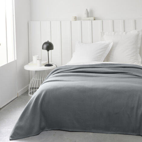 Today Essential Couvre-lit Gris Acier 220x240 cm (1/2)