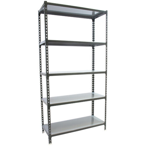 SimonRack Étagère Rangement, 2000x1000x400 mm, 5 Niveaux, 180 kg Capacité de Charge et Point de Flexion, Métal , Étagère Garage, Anthracite/Galvanisé - Simonclick (1/5)