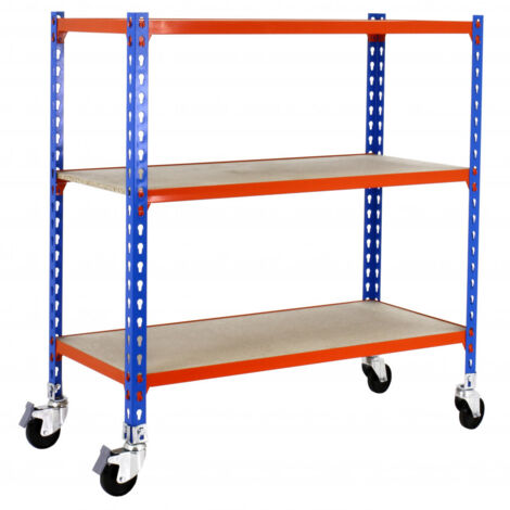 Simonrack Maderclick étagère métallique bleue robuste (1/2)