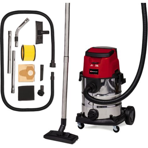 Einhell Aspirateur eaux et poussières sans fil TE-VC 36/25 Li S - Solo Power X-Change (36V, cuve inox 25L, 76 Db) Livré sans Batterie ni Chargeur