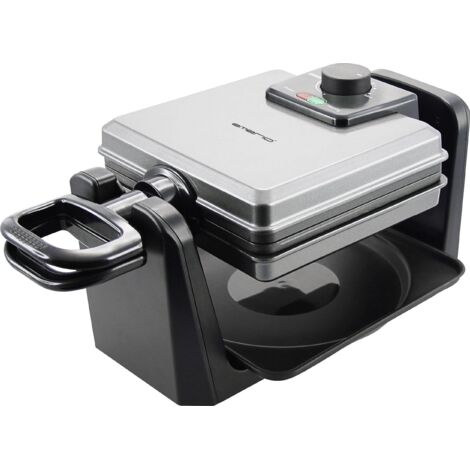 Emerio WM-110984 Gaufrier Argenté 1000W 4 Gaufres (1/4)