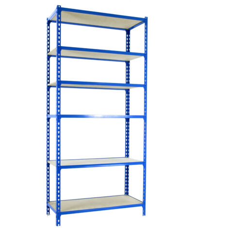 Simonrack Étagère moderne bleu robuste 6 étagères (1/5)