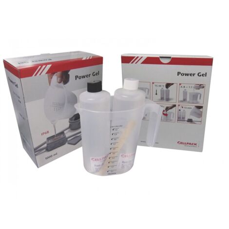 Cellpack – Gel bi-composant transparent 1000 ml – Étanchéité pour installations électriques – Protection contre humidité IP68 – Facile à appliquer (1/2)