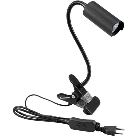 Lampe LED à pince Eurolite KKL-7 41600552 7 W noir A588132