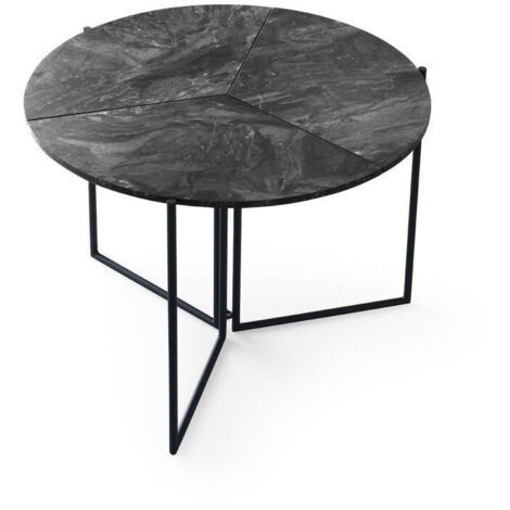 BigBuy Origami table ronde noire 100 cm diamètre