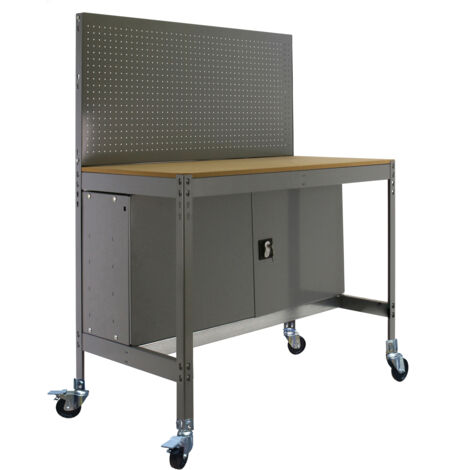 Simonrack Établi moderne gris 1520x910 mm bois