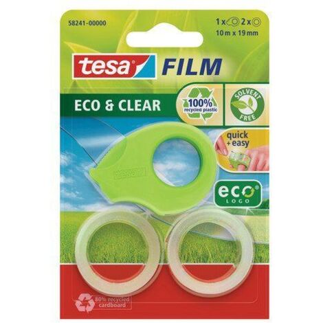 Tesa 58241 Dérouleur de ruban adhésif vert compact (1/4)
