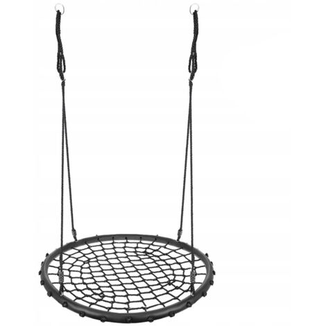 Northix Balançoire nid d'oiseaux noir 100 cm robuste (1/5)