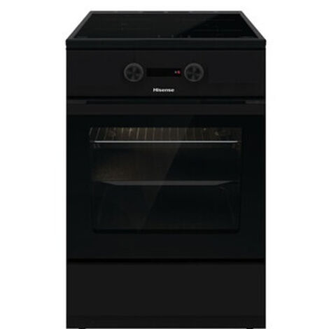 Hisense – Cuisinière induction 50 cm – 4 foyers induction – Chaleur tournante brassée – Nettoyage vapeur et catalyse – Capacité 70 L – Classe A (1/5)