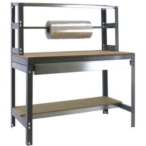 Simon Rack BT-4 Box 900 établi gris foncé bois