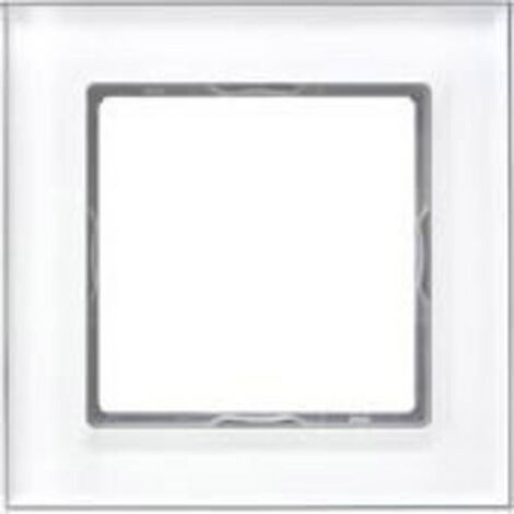 Jung Cadre en cristal blanc alpin 11 cm moderne épuré (1/2)
