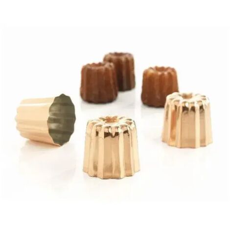 Patisse Moules à Cannelés Bordelais Cuivre 5 5 cm