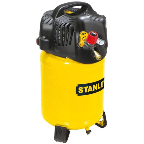 Stanley – Compresseur d'air vertical 24L 1,5CV – Pression max 10 bars – Débit 180L/min – Moteur sans huile pour espaces confinés (1/10)