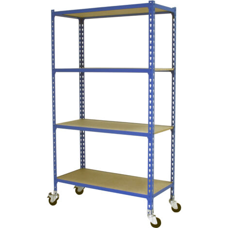 Simonrack Étagère moderne bleu avec roulettes mobile (1/2)