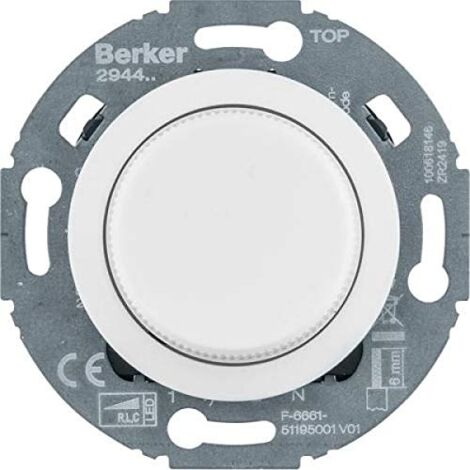 Berker série 1930 Glas variateur blanc encastré